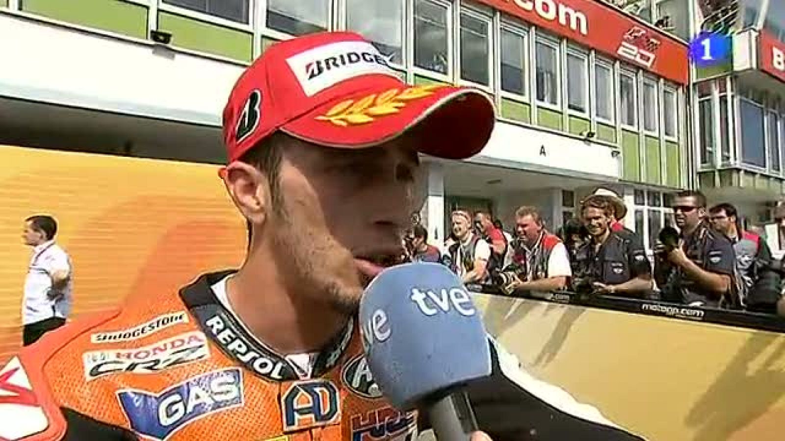 Andrea Dovizioso ha entrado por detrás de Casey Stoner y ha sumado un nuevo podio esta temporada. El italiano cree que la clave ha sido el buen ritmo que ha tenido al final de carrera.