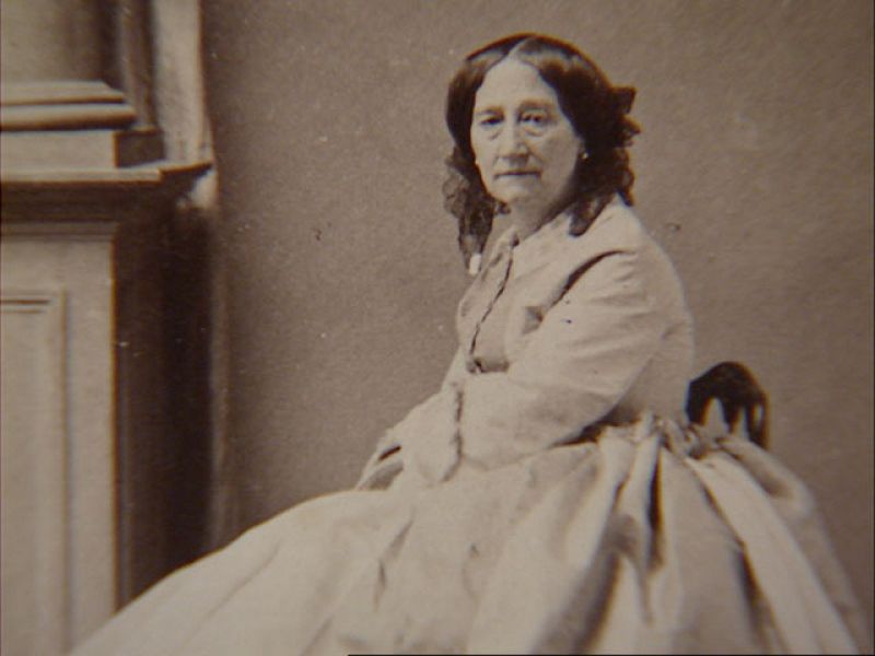 Las cartas de visita, fotos de perfil de 1850 