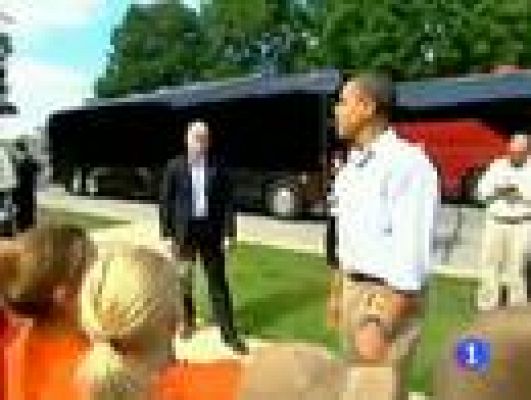Telediario 1 - Obama ya está de campaña