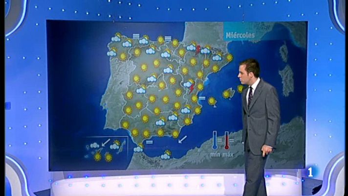 El tiempo - Altas temperaturas en toda España y tormentas en el nordeste