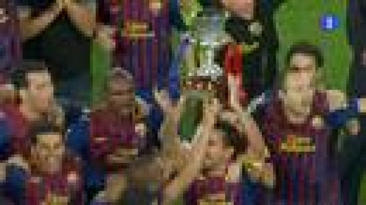 El Barça celebra la Supercopa
