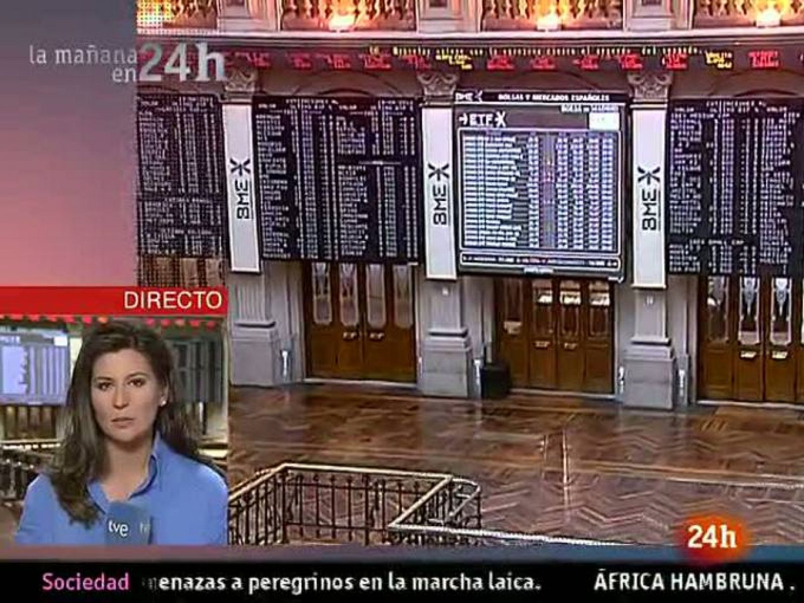 El Ibex 35 cae más de dos puntos a mitad de la sesión