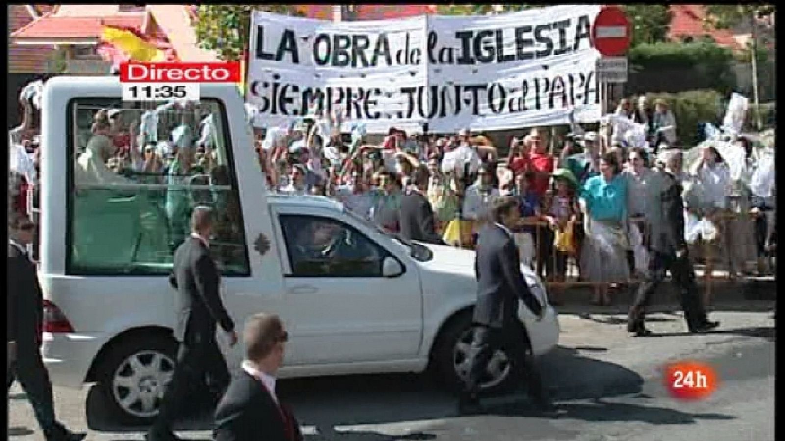 Especial informativo - Visita de S.S. el Papa Benedicto XVI a El Escorial. Primera parte - 19/08/11