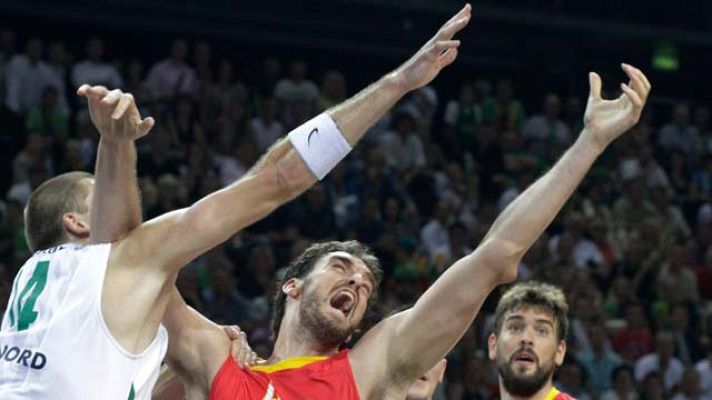 Telediario 1 - España pierde contra Lituania