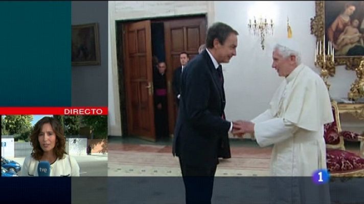 Encuentro del Papa con Zapatero