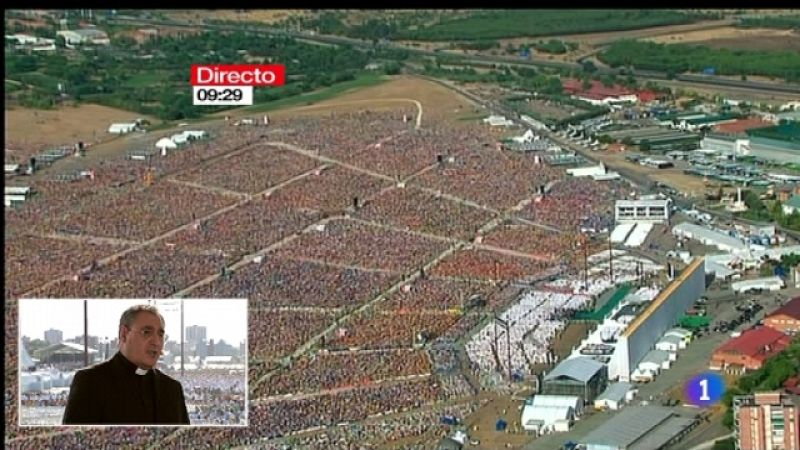 Especial informativo - Visita de S.S. el Papa Benedicto XVI - Llegada de Benedicto XVI a Cuatro Vientos - 21/08/11 - Ver ahora