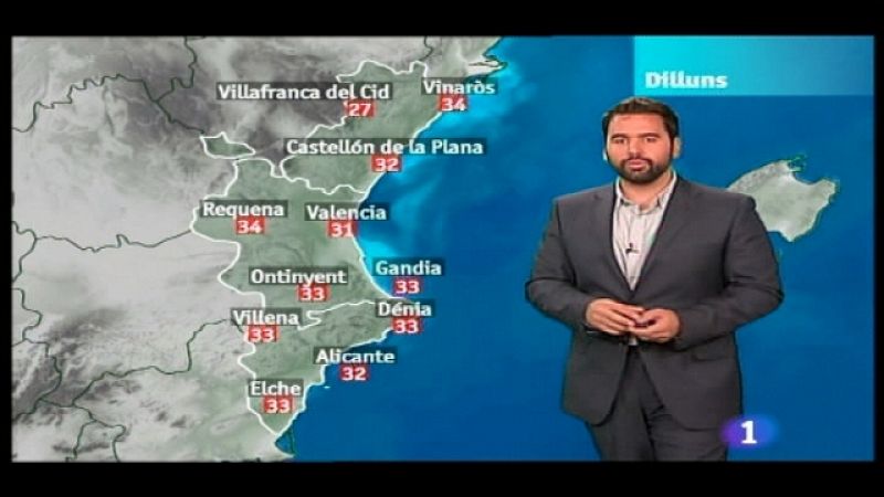 El tiempo en la C. Valenciana - 22/08/11 - Ver ahora 