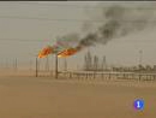 Telediario 1 - Baja el precio del barril de Brent