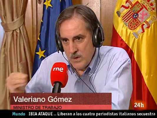 Gómez, ministro de Trabajo en RNE