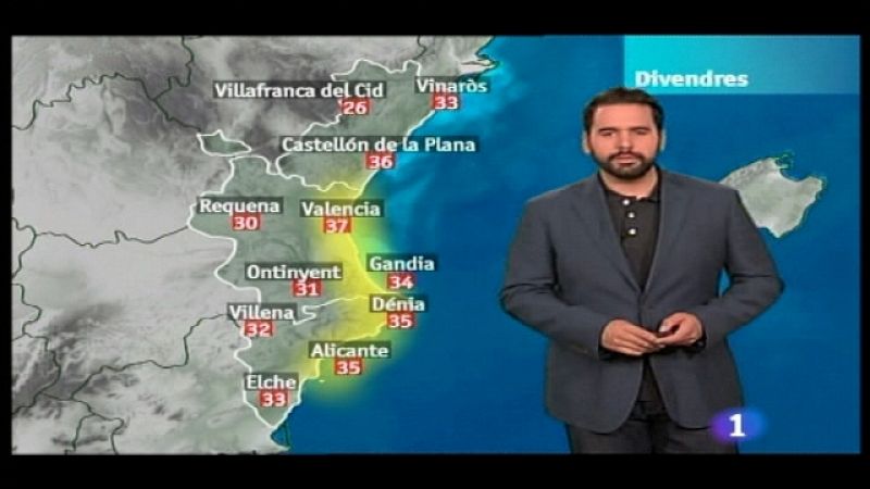 El tiempo en la C. Valenciana - 26/08/11 - Ver ahora 