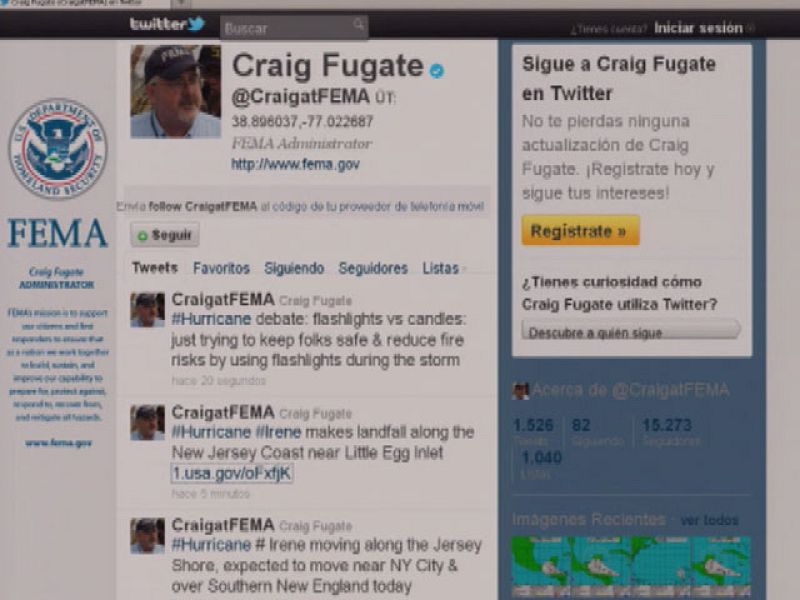 Internet y las redes sociales están resultando fundamentales durante el huracán "Irene"