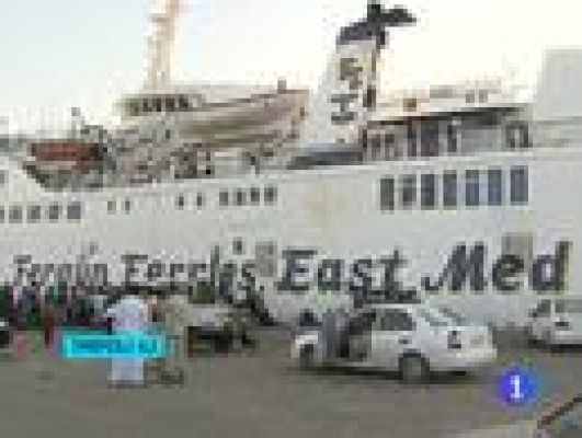 Telediario 1 - Comienzan las evacuaciones en Libia