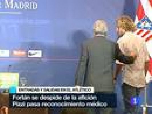 Telediario 1 - Forlán: "Me voy como hincha del Atlético"