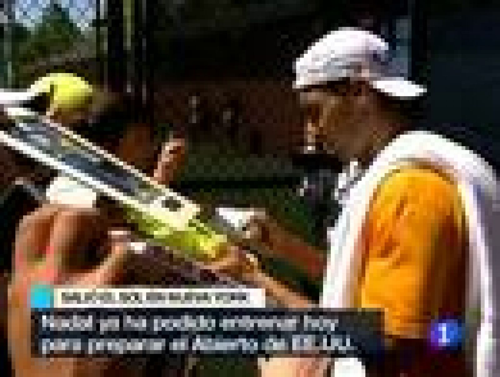 Telediario 1: Nadal entrena tras el paso de Irene | RTVE Play