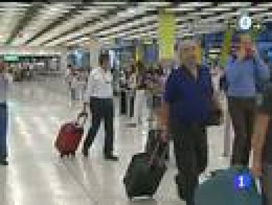 Telediario 1 - Llegan los primeros afectados