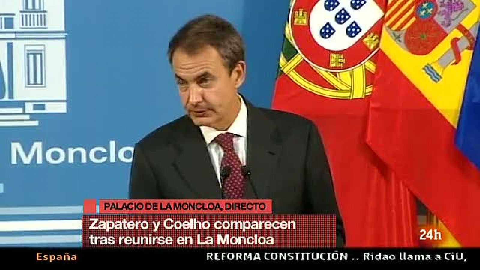 Declaraciones del presidente del Gobierno, José Luís Rodríguez Zapatero, sobre la reforma de la Constitución