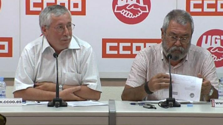 Telediario 1 - Los sindicatos rechazan la reforma