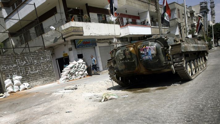 Telediario 1 - Continúa la represión en Siria