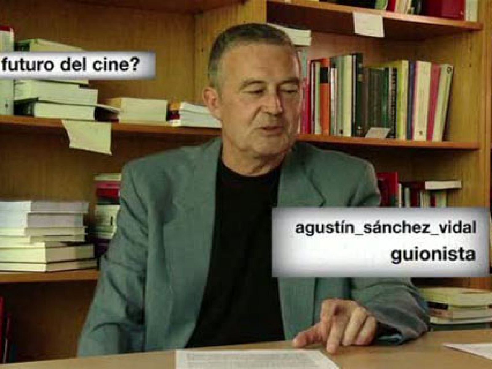 El guionista Agustín Sánchez Vidal habla del futuro del cine con motivo del Festival de Cine de San Sebastián.