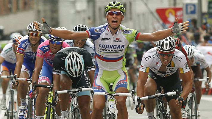 Vuelta ciclista a España - Sagan gana el sprint de Pontevedra