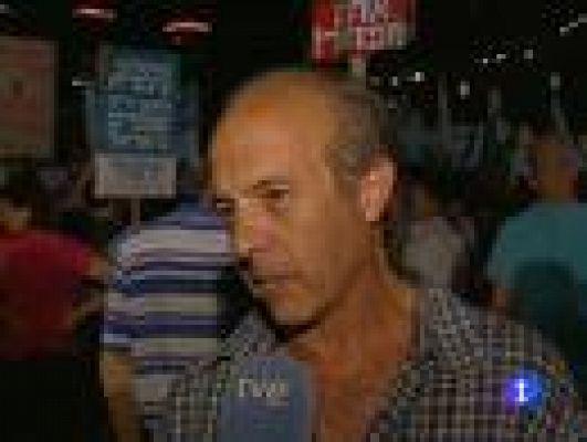 Telediario 1 - Movilizaciones sociales en Israel