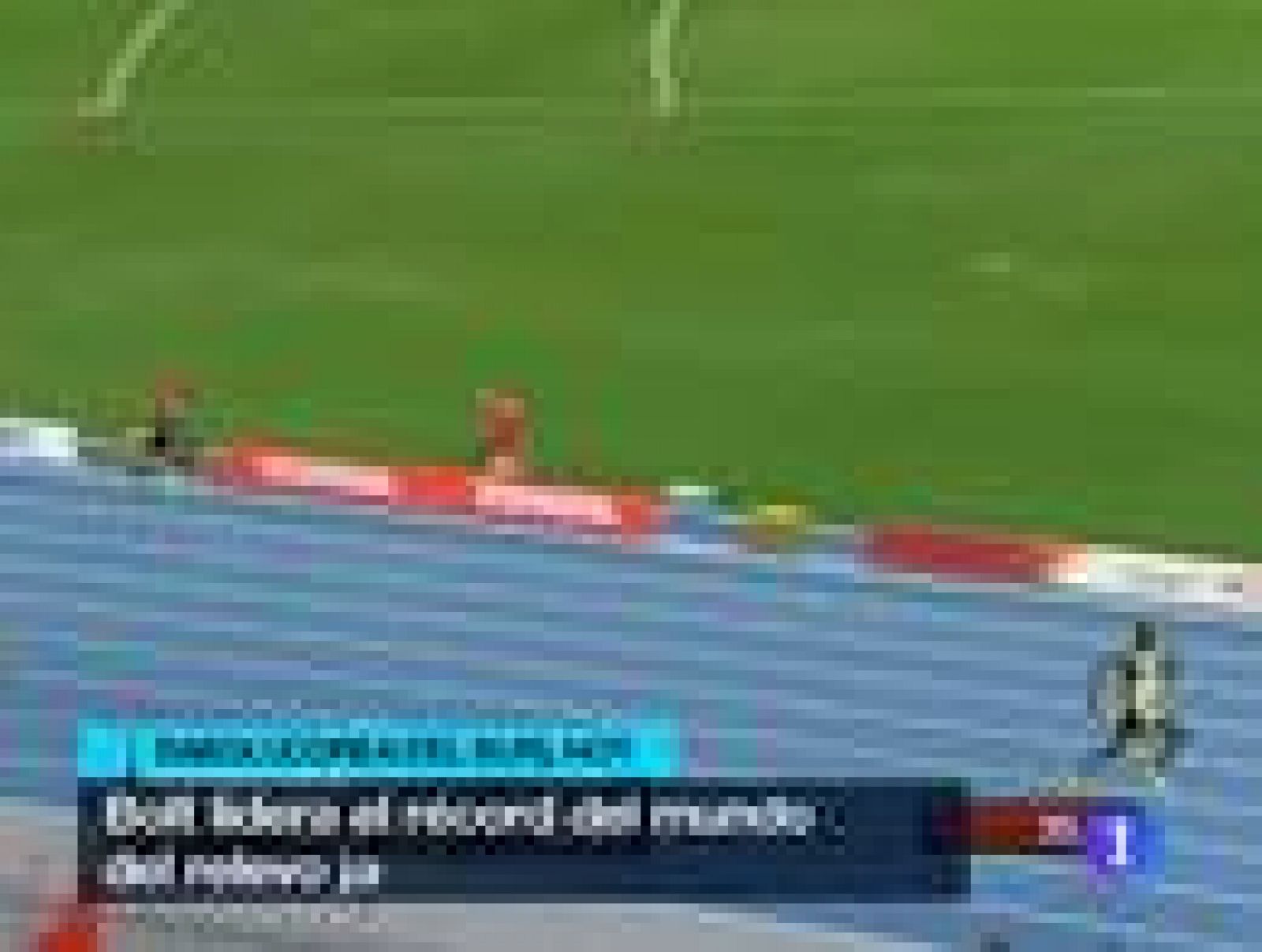 Telediario 1: Bolt, récord del mundo en 4x100 | RTVE Play