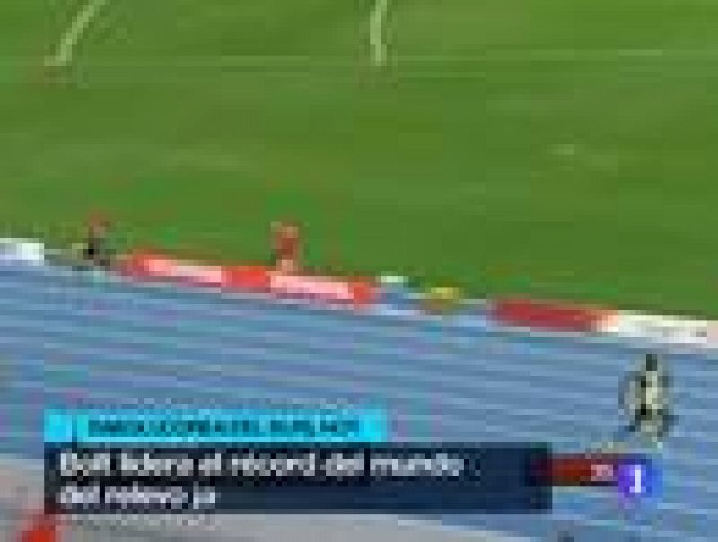 El atleta más rapido del mundo, Usain Bolt, no se ha marchado de los Mundiales de Atletismo sin batir un record del Mundo aunque sea en el relevo. Jamaica ha ganado de forma apabullante la final de 4x100 con una nueva plusmarca de 37.04. Definitivame