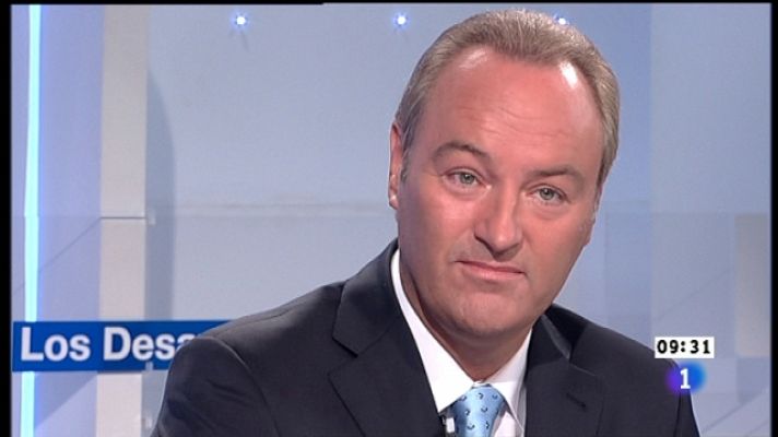 Los desayunos - Alberto Fabra y Antonio Banderas