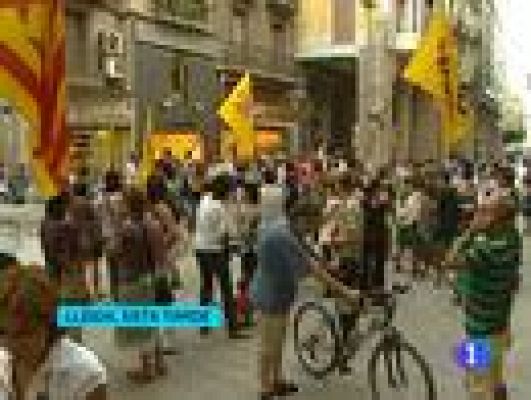 Telediario 1 - Polémica por el catalán