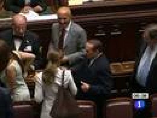 Telediario 1 - Huelga general en Italia