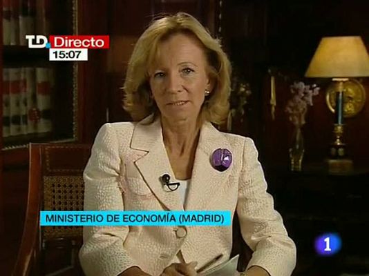 Telediario 1 - Salgado descarta más ajustes