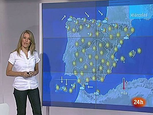El tiempo - Cielos despejados y temperaturas máximas en ligero ascenso en casi todo el país