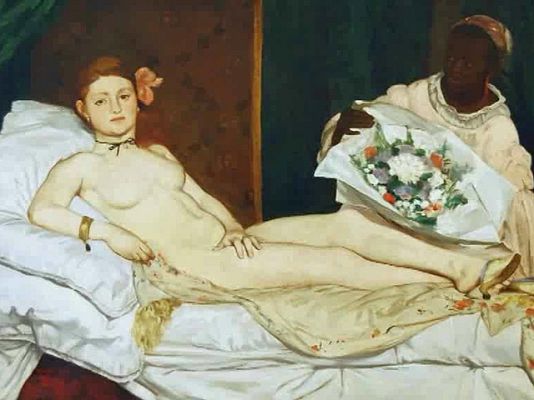 El cuadro "Olimpia" de Manet.