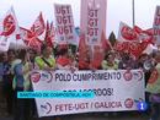 Telediario 1 - Movilizaciones en la enseñanza