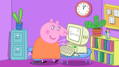 El trabajo de mamá pig