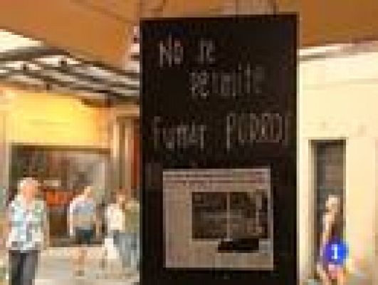 Telediario 1 - "Prohibido fumar porros"