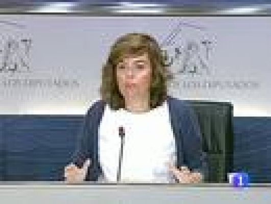 Telediario 1 - Rechazo al tono de González