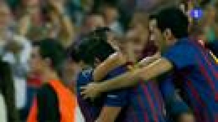 Champions League - Villa pone delante al Barça (2-1)