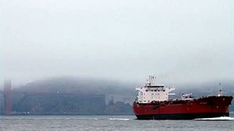 Es una fotografía del "Mattheos 1", el petrolero chipiotra secuestrado en el Golfo de Guinea