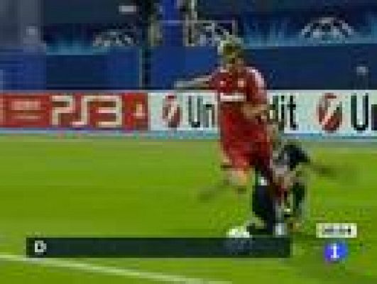 Telediario 1 - El Madrid sufre pero gana en Zagreb