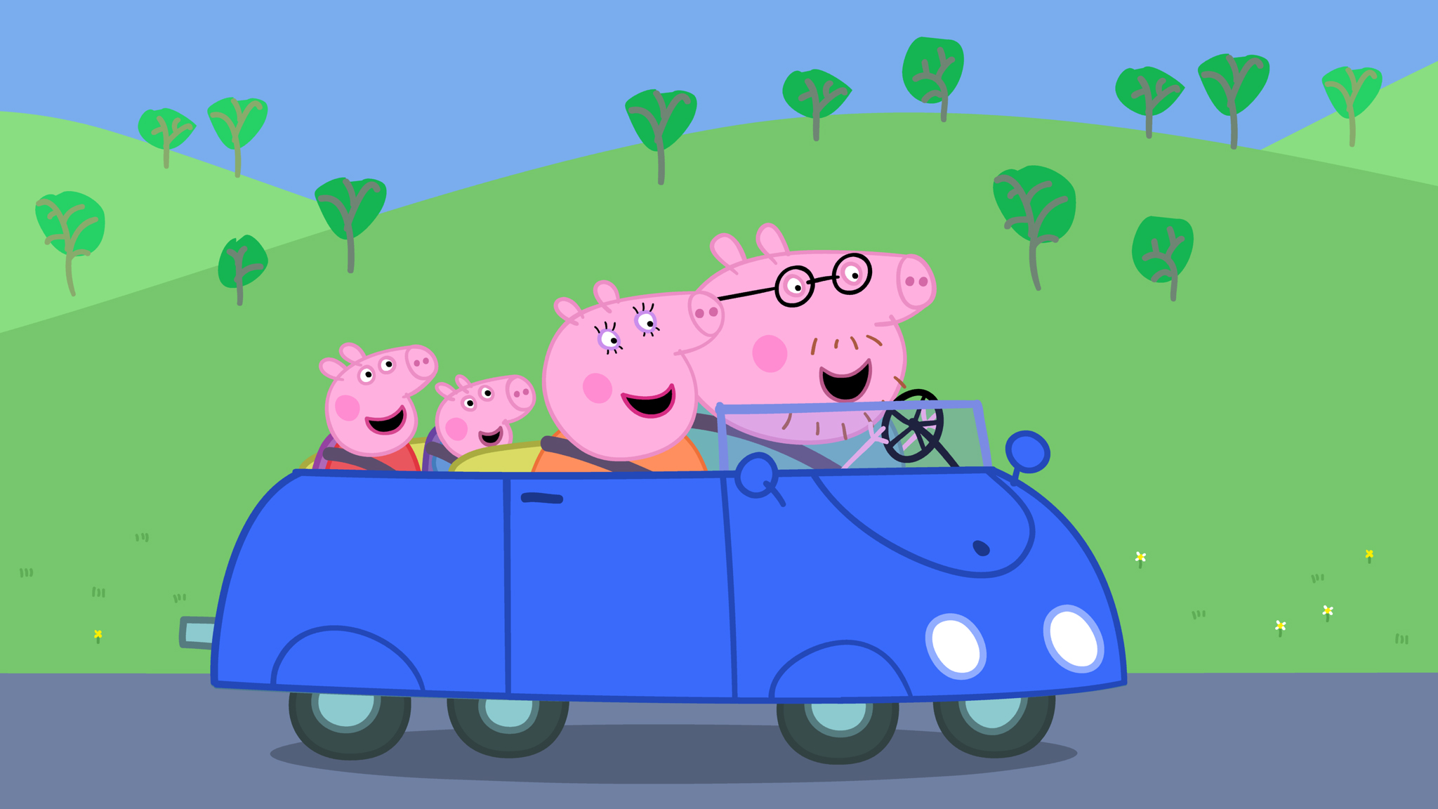 peppa pig el coche nuevo