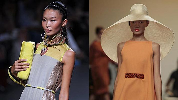 Telediario 1 - Los diseños lúdicos sobresalen entre las propuestas coloristas de Cibeles Madrid Fashion Week