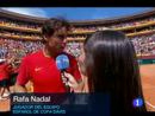 Telediario 1 - Nadal mete a España en otra final