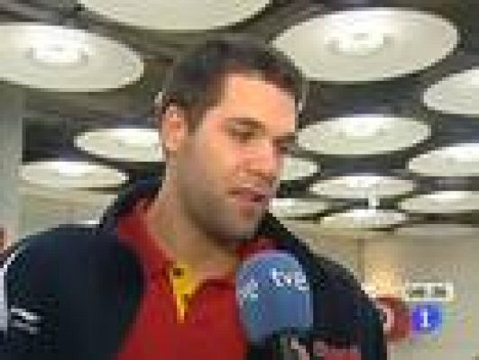 Telediario 1 - La ÑBA ya está en España con el oro