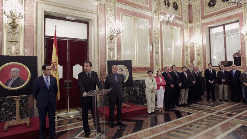 El Congreso ha presentado dos nuevos retratos para la sala de parlamentarios ilustres 