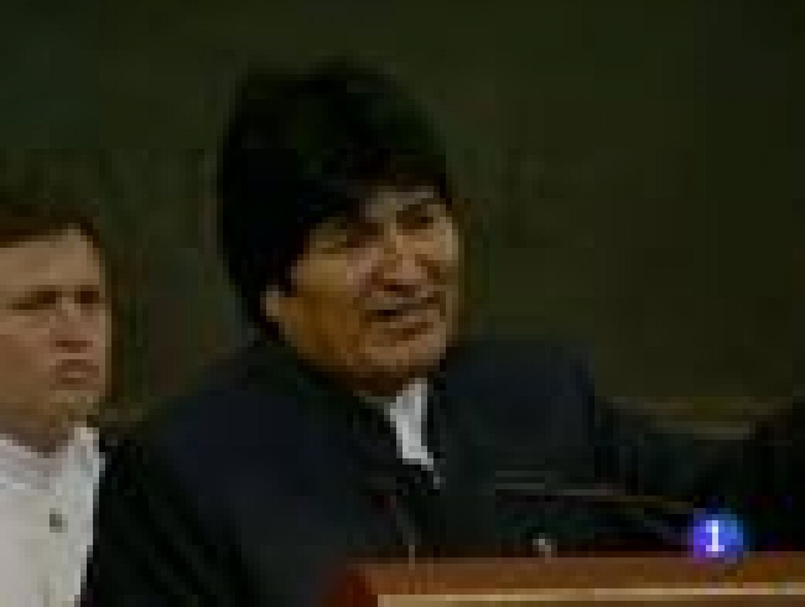 Telediario 1: Evo Morales critica el capitalismo | RTVE Play