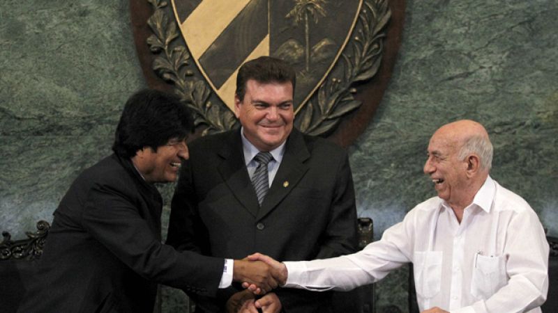 Evo Morales ha criticado el sistema capitalista en su visita a La Habana