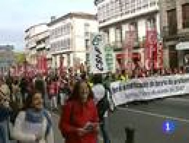 Huelga de profesores en Galicia, casi un 22 %, según la Xunta; un 75 %, según los sindicatos 