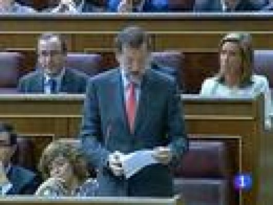 Telediario 1 - Rajoy responsabiliza a Zapatero