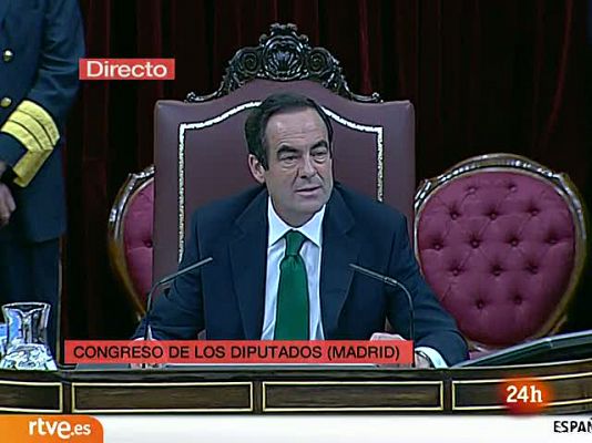 José Bono en su despedida en el Congreso